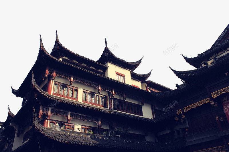 上海古镇建筑二png免抠素材_新图网 https://ixintu.com 名胜古迹 城市现代上海 旅游风景 著名建筑