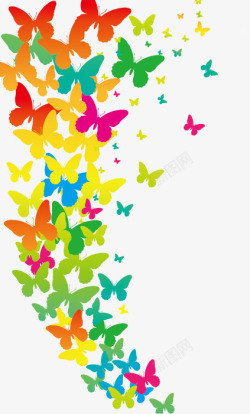 彩墨蝴蝶图片飞舞的蝴蝶矢量图高清图片