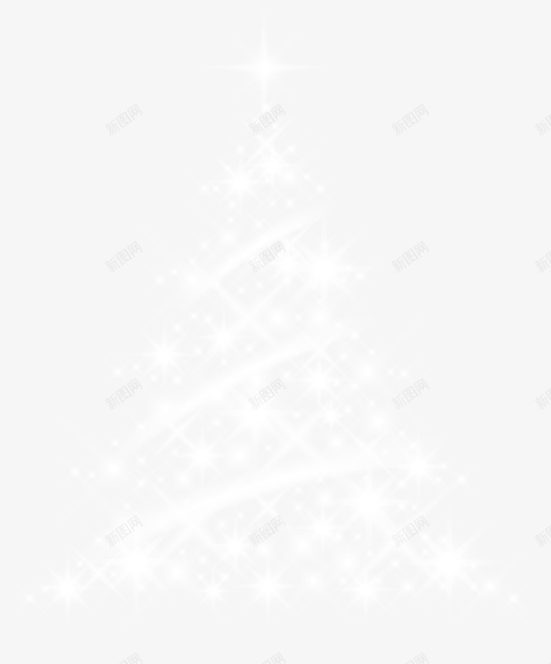 圣诞节白色圣诞树png免抠素材_新图网 https://ixintu.com 唯美圣诞树 圣诞节 白色圣诞树 白色闪光 童趣 简约圣诞树