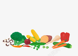 零添加食材一些日常的蔬菜高清图片