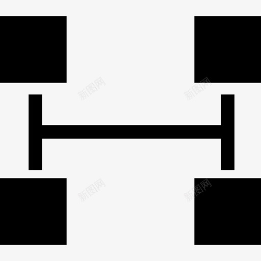 四个正方形平面图标png_新图网 https://ixintu.com 四块的方案 图形 接口 方案 正方形 象征 黑色