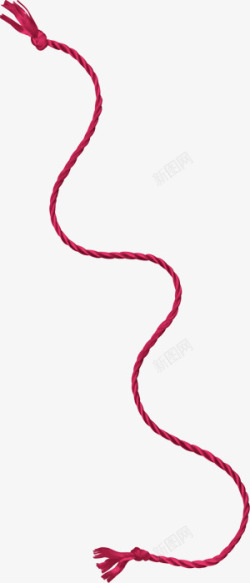 绳子红色绳子漂浮装饰素材