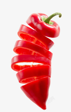 切菜切开的辣椒蔬菜食物高清图片