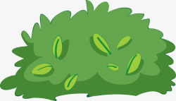 小清新花瓣绿绿色卡通草丛高清图片