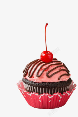 蔓越莓水果樱桃香甜可口的樱桃水果蛋糕高清图片
