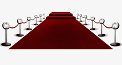 红色护栏红色地毯高清图片