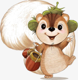 可爱的松鼠卡通可爱的松鼠高清图片