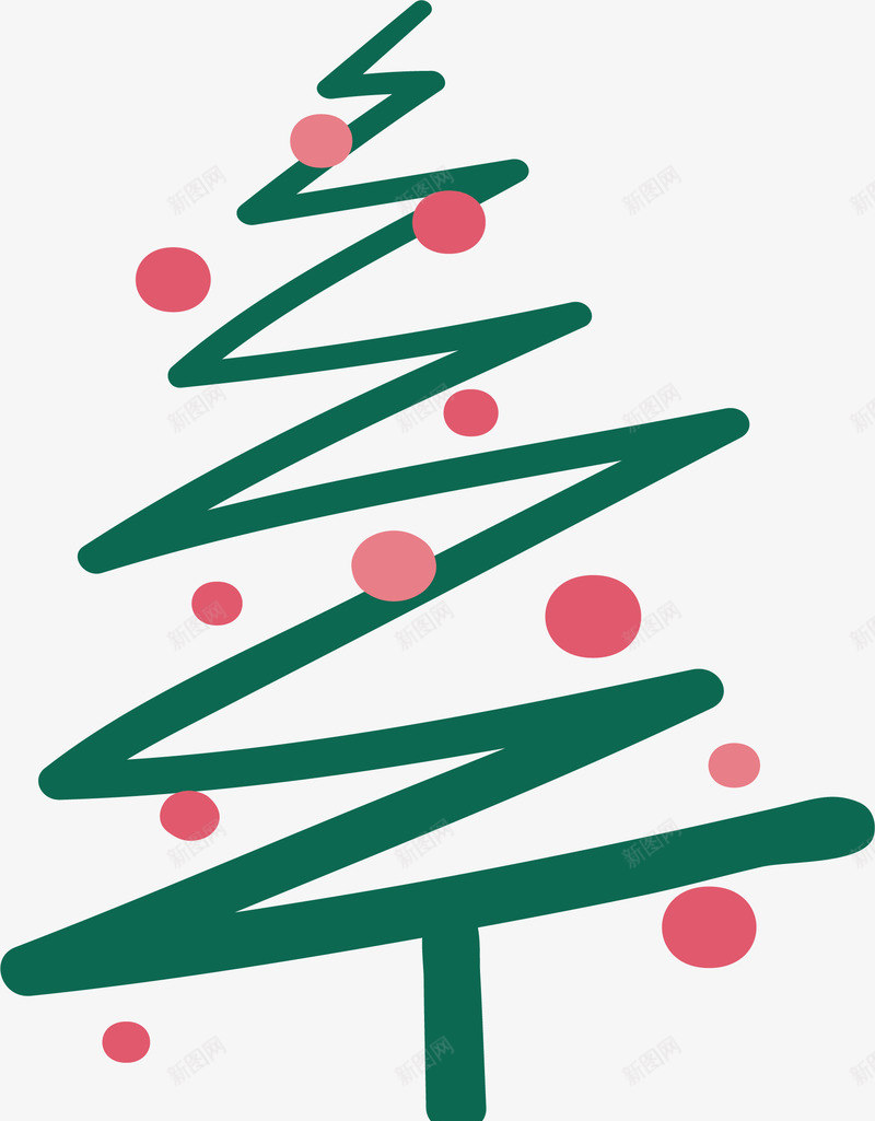 涂鸦线条圣诞树矢量图ai免抠素材_新图网 https://ixintu.com 圣诞快乐 圣诞树 圣诞节 矢量png 线条圣诞树 绿色线条 矢量图