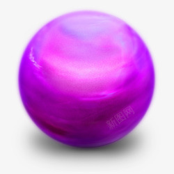 紫色简约星球装饰图案素材