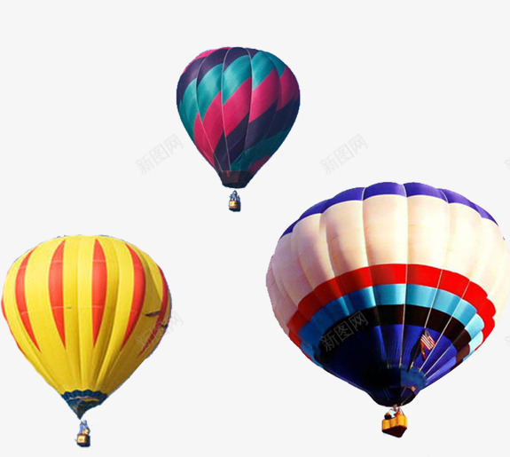 五颜六色热气球png免抠素材_新图网 https://ixintu.com 五颜六色 热气球 空气球