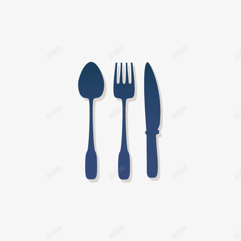 刀叉勺子png免抠素材_新图网 https://ixintu.com 刀叉 刀叉图案 剪影 勺子 厨房用品 扁平化 餐具
