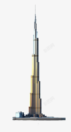 迪拜建筑迪拜的哈利法塔高清图片