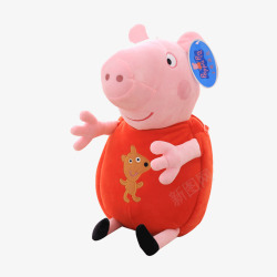 小猪玩具红色小猪佩奇高清图片