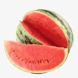 红色大西瓜西瓜切开的西瓜红色西瓜瓤高清图片