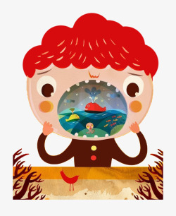 卡通儿童嘴巴世界素材