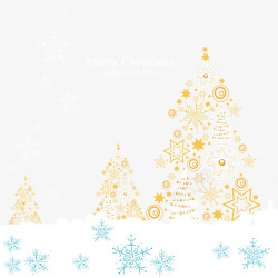 积雪房屋圣诞树高清图片