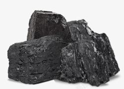 煤炭素材黑色炭块高清图片