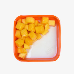 一碗甜品芒果双皮奶高清图片