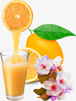 富含营养香甜可口的橙汁高清图片