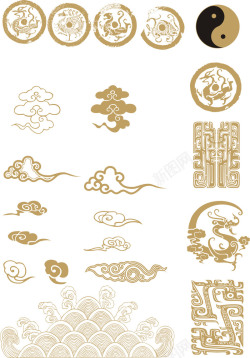 中国龙中国传统图案矢量图高清图片