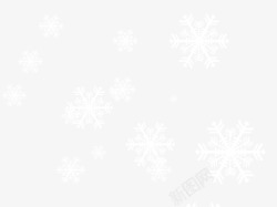 大雪红戳透明雪花高清图片