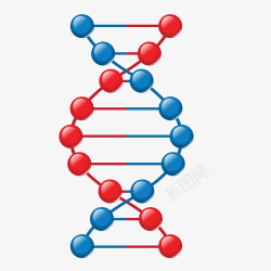 基因圆球彩色圆点基因元素矢量图高清图片