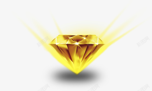 闪光钻石VIP金色的钻石图标图标