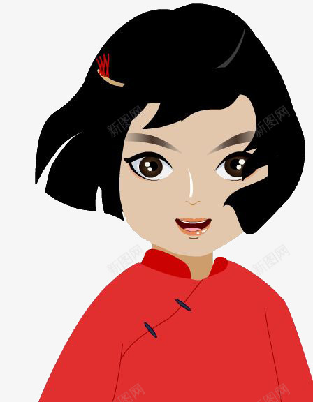 红色革命先烈卡通png免抠素材_新图网 https://ixintu.com 先烈 卡通 女生 教育 红色