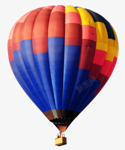 赤橙黄绿青蓝紫五彩缤纷的热气球高清图片