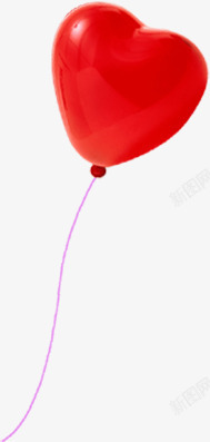 红色爱心气球海报背景七夕情人节素材