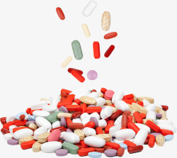 医疗药品卡通图彩色药片摄影高清图片