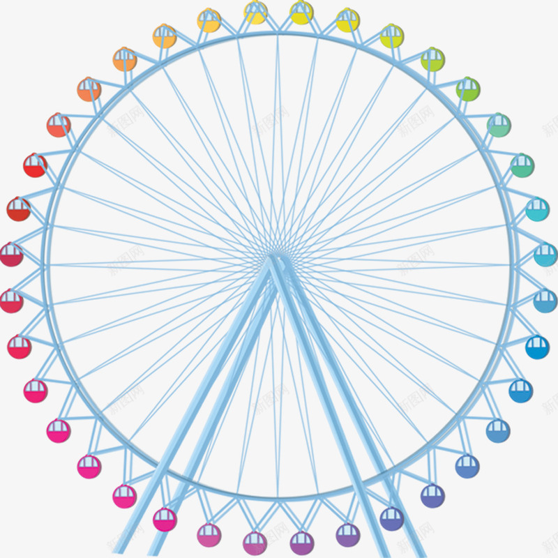 童趣六一摩天轮png免抠素材_新图网 https://ixintu.com 六一 摩天轮 童趣 素材