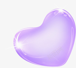 紫色透明爱心png免抠素材_新图网 https://ixintu.com 爱心 紫色 透明