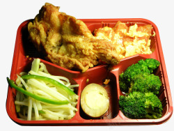 鸡肉盒饭盒饭高清图片