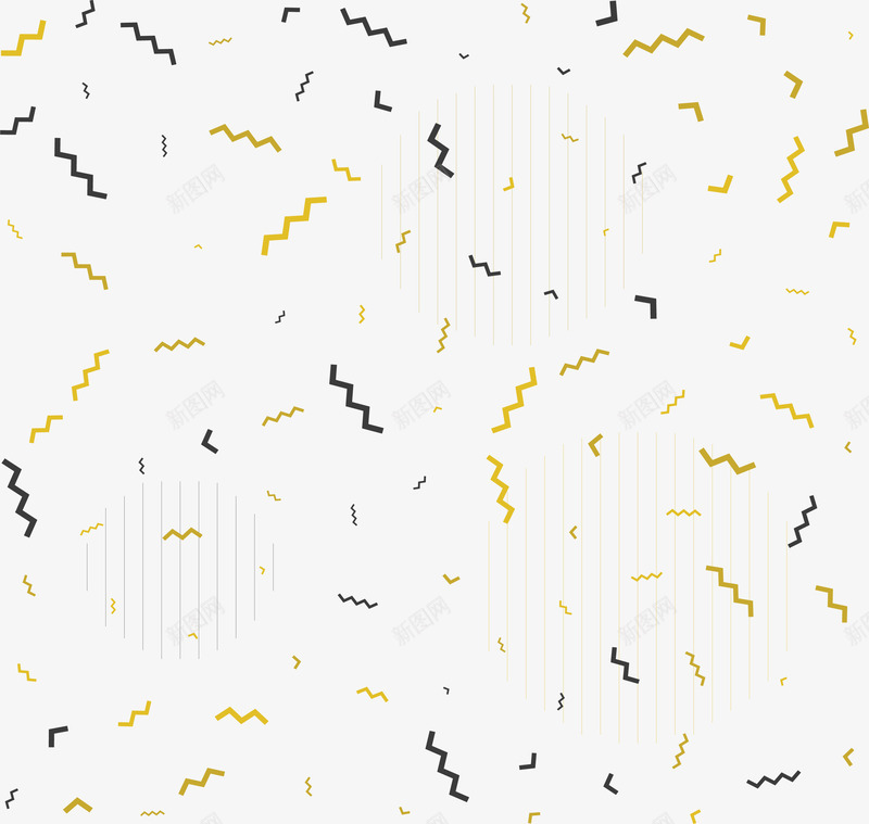 锯齿彩带背景png免抠素材_新图网 https://ixintu.com 抽象 条纹 矢量素材 竖条 金色 锯齿