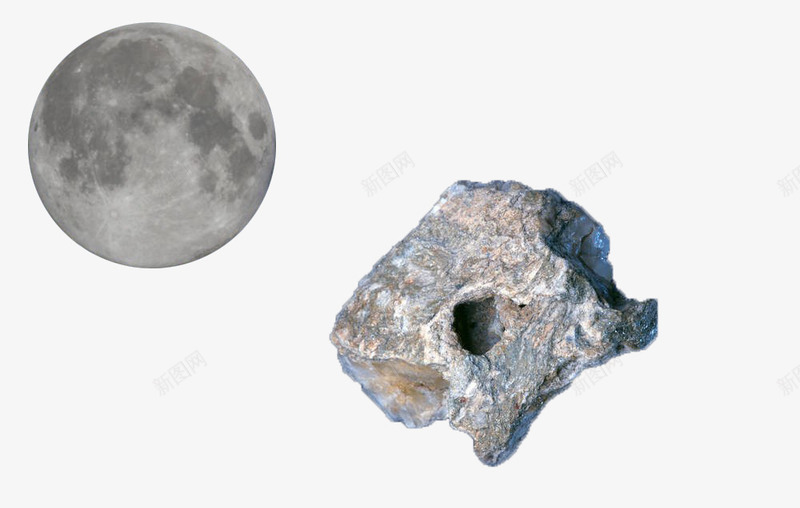 陨石与星球png免抠素材_新图网 https://ixintu.com 坠落 太空 星球 漂浮 石块 陨石 陨石坠落