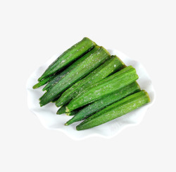 果蔬零食产品实物秋葵干高清图片