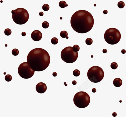 红豆巧克力球素材