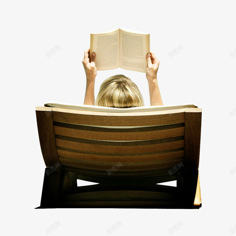 读书的人psd免抠素材_新图网 https://ixintu.com 书本 看书 躺椅