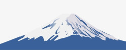 雪山手绘富士山高清图片