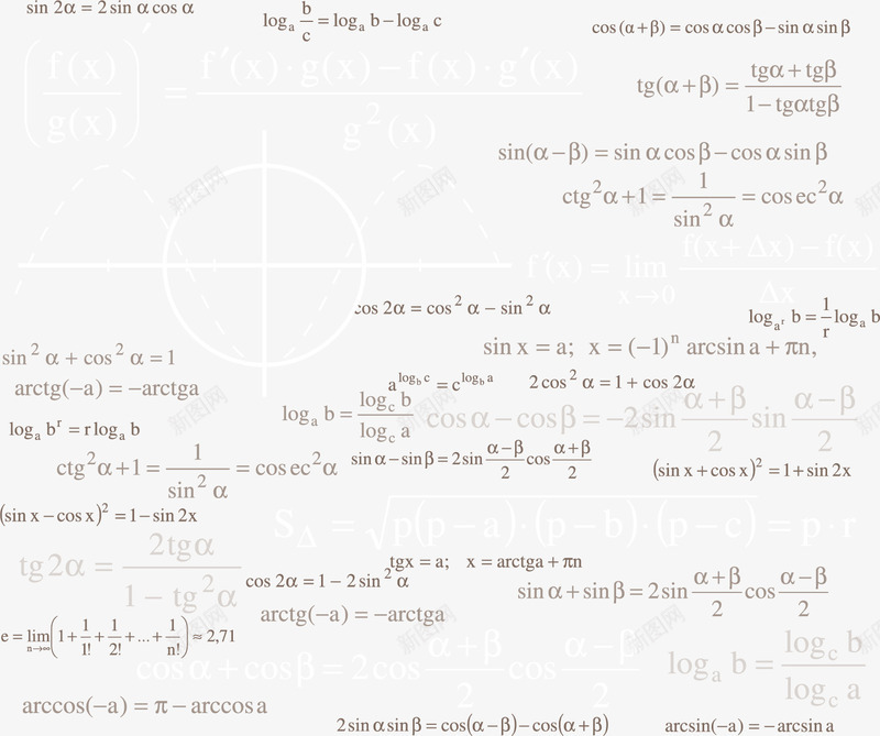 数学公式png免抠素材_新图网 https://ixintu.com ai 三角 公式 公式笔记 圆 抛物线 数学 数学符号 数轴 物理 物理公式 物理函数 黑板 黑色