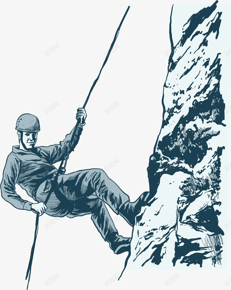 爬山锻炼png免抠素材_新图网 https://ixintu.com 攀爬人物 攀爬高山 攀爬高峰 攀高峰 登山 登顶 锻炼