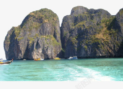 泰国风景海中大山高清图片