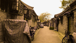 老建筑老北京胡同巷子高清图片