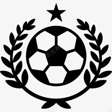 胜利足球的象征图标图标