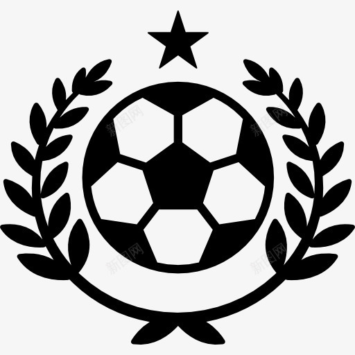 胜利足球的象征图标png_新图网 https://ixintu.com 扳手 星 框架 球 符号 胜利 赢家 足球 踢足球 运动