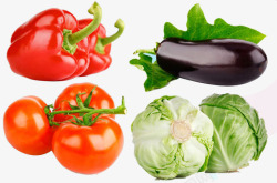卡通番茄食物水果剪影蔬菜高清图片