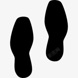 鞋特殊形状脚印图标高清图片