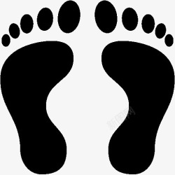 footprints旅游人脚印图标高清图片
