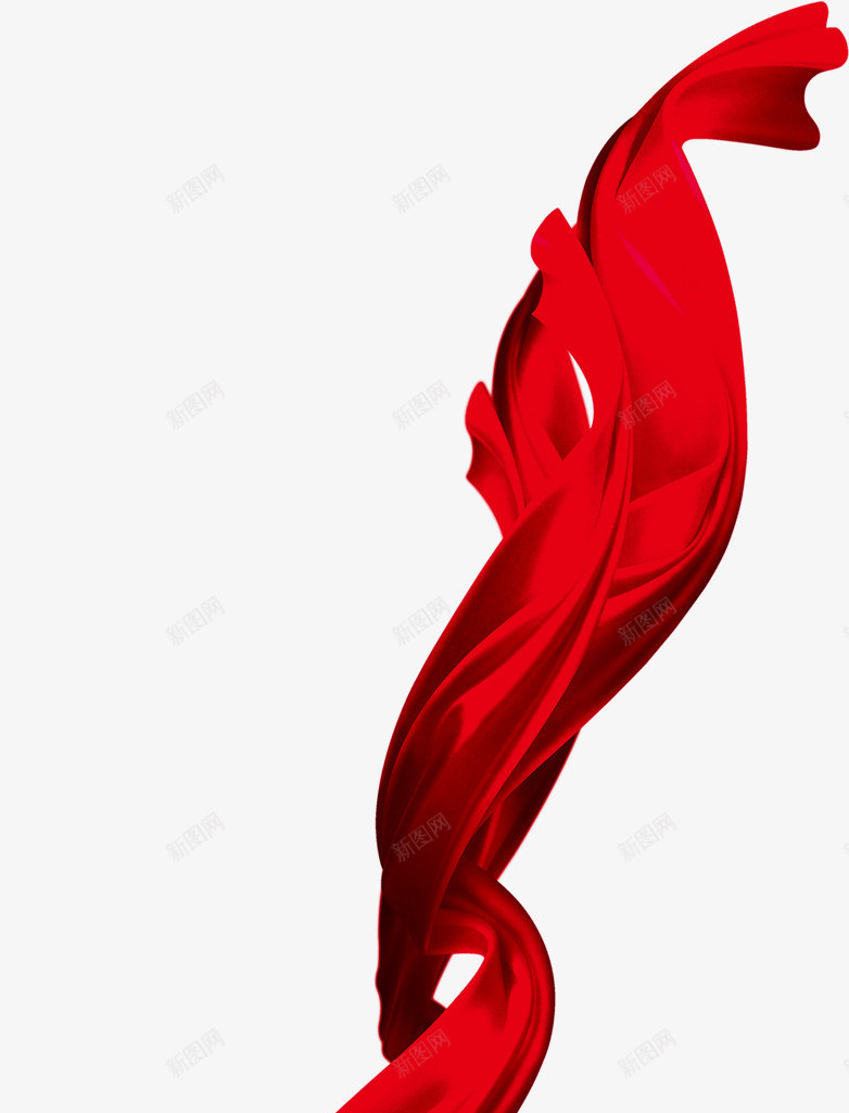红色飘带png免抠素材_新图网 https://ixintu.com png素材 动态飘带 红色 织带 飘带